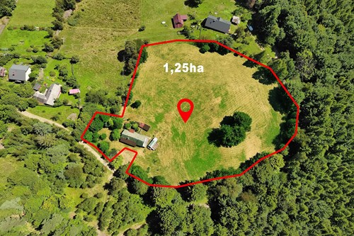 Widokowa działka z domem w Międzybrodzie Bialskie