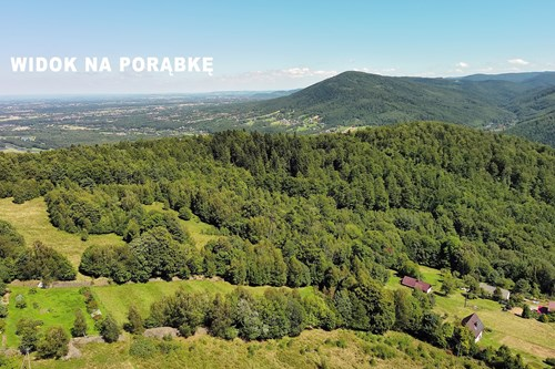 Widokowa działka z domem w Międzybrodzie Bialskie