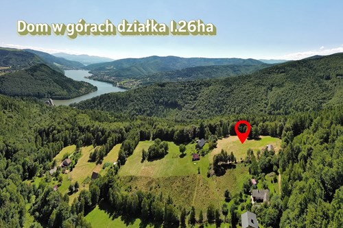 Widokowa działka z domem w Międzybrodzie Bialskie